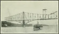 An illustration from The making of a great Canadian railway; the story of the search for and discovery of the search for and discovery of the route, and the constru ction of the nearly completed Grand trunk Pacific railway from the Atlantic to the Pacific, with some account of the hardships and stirring adventures of its constructors in unexplored country (1912)