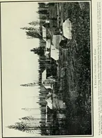 An illustration from The making of a great Canadian railway; the story of the search for and discovery of the search for and discovery of the route, and the constru ction of the nearly completed Grand trunk Pacific railway from the Atlantic to the Pacific, with some account of the hardships and stirring adventures of its constructors in unexplored country (1912)