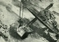 An illustration from The making of a great Canadian railway; the story of the search for and discovery of the search for and discovery of the route, and the constru ction of the nearly completed Grand trunk Pacific railway from the Atlantic to the Pacific, with some account of the hardships and stirring adventures of its constructors in unexplored country (1912)