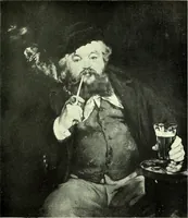An illustration from Manet and the French impressionists: Pissarro--Claude Monet--Sisley--Renoir--Berthe Morisot--Cézanne--Guillaumin (1910)