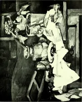 An illustration from Manet and the French impressionists: Pissarro--Claude Monet--Sisley--Renoir--Berthe Morisot--Cézanne--Guillaumin (1910)