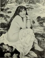 An illustration from Manet and the French impressionists: Pissarro--Claude Monet--Sisley--Renoir--Berthe Morisot--Cézanne--Guillaumin (1910)