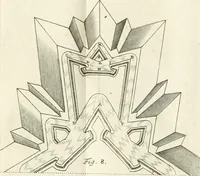 An illustration from Maniere de fortifier de Mr. de Vauban : où l'on voit de quelle méthode on se sert aujourd'hui en France, pour la fortification des places tant régulieres qu'irréguliers : en quoi cette méthode differe des autres, &c. : avec un traité de geometrie qu'on a mis à la tête, pour avoir une parfaite intelligence des fortifications (1689)