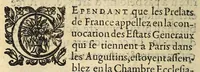 An illustration from Manifeste de ce qui se passa dernierement aux Estats generaux, entre le clerge & le Tiers Estat. (1615)