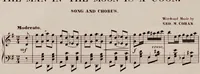 An illustration from The man in the moon is a coon : [song and chorus] (1897)
