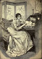 An illustration from Manners, culture and dress of the best American society, including social, commercial and legal forms, letter writing, invitations, &c., also valuable suggestions on self culture and home training (1893)