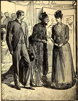 An illustration from Manners, culture and dress of the best American society, including social, commercial and legal forms, letter writing, invitations, &c., also valuable suggestions on self culture and home training (1893)