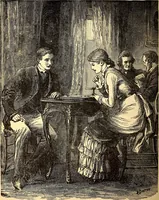 An illustration from Manners, culture and dress of the best American society, including social, commercial and legal forms, letter writing, invitations, &c., also valuable suggestions on self culture and home training (1893)