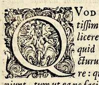An illustration from M. Antonii Mureti I.C. et. Civis. R. Hymnorum. sacrorum. liber. Eiusdem alia quaedam poematia (1575)