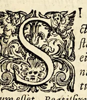 An illustration from M. Antonii Mureti I.C. et. Civis. R. Hymnorum. sacrorum. liber. Eiusdem alia quaedam poematia (1575)