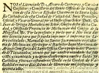 An illustration from Manual de los santos sacramentos en el idioma de Michuacan. (1690)