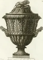 An illustration from Manuale di varj ornamenti componenti la serie de' vasj antichi : si' di marmo che di bronzo esistenti in Roma e fuori (1821)