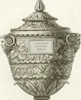 Picture 44 of 83 from Manuale di varj ornamenti componenti la serie de' vasj antichi : si' di marmo che di bronzo esistenti in Roma e fuori (1821), leaf 114