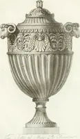 An illustration from Manuale di varj ornamenti componenti la serie de' vasj antichi : si' di marmo che di bronzo esistenti in Roma e fuori (1821)