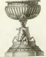 An illustration from Manuale di varj ornamenti componenti la serie de' vasj antichi : si' di marmo che di bronzo esistenti in Roma e fuori (1821)