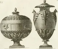 An illustration from Manuale di varj ornamenti componenti la serie de' vasj antichi : si' di marmo che di bronzo esistenti in Roma e fuori (1821)