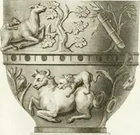 An illustration from Manuale di varj ornamenti componenti la serie de' vasj antichi : si' di marmo che di bronzo esistenti in Roma e fuori (1821)