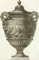An illustration from Manuale di varj ornamenti componenti la serie de' vasj antichi : si' di marmo che di bronzo esistenti in Roma e fuori (1821)