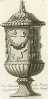 An illustration from Manuale di varj ornamenti componenti la serie de' vasj antichi : si' di marmo che di bronzo esistenti in Roma e fuori (1821)