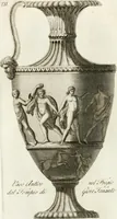 An illustration from Manuale di varj ornamenti componenti la serie de' vasj antichi : si' di marmo che di bronzo esistenti in Roma e fuori (1821)