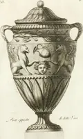 An illustration from Manuale di varj ornamenti componenti la serie de' vasj antichi : si' di marmo che di bronzo esistenti in Roma e fuori (1821)