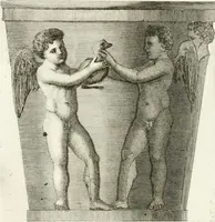 An illustration from Manuale di varj ornamenti componenti la serie de' vasj antichi : si' di marmo che di bronzo esistenti in Roma e fuori (1821)