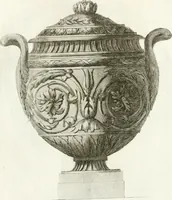 An illustration from Manuale di varj ornamenti componenti la serie de' vasj antichi : si' di marmo che di bronzo esistenti in Roma e fuori (1821)
