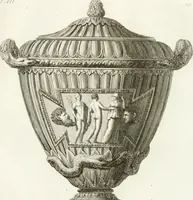 An illustration from Manuale di varj ornamenti componenti la serie de' vasj antichi : si' di marmo che di bronzo esistenti in Roma e fuori (1821)