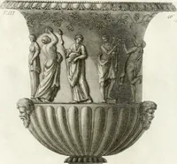 An illustration from Manuale di varj ornamenti componenti la serie de' vasj antichi : si' di marmo che di bronzo esistenti in Roma e fuori (1821)