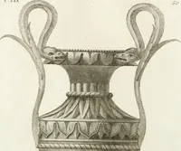 An illustration from Manuale di varj ornamenti componenti la serie de' vasj antichi : si' di marmo che di bronzo esistenti in Roma e fuori (1821)