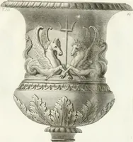 An illustration from Manuale di varj ornamenti componenti la serie de' vasj antichi : si' di marmo che di bronzo esistenti in Roma e fuori (1821)