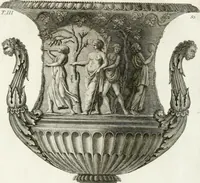 An illustration from Manuale di varj ornamenti componenti la serie de' vasj antichi : si' di marmo che di bronzo esistenti in Roma e fuori (1821)