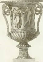 An illustration from Manuale di varj ornamenti componenti la serie de' vasj antichi : si' di marmo che di bronzo esistenti in Roma e fuori (1821)