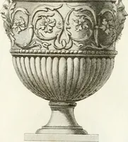 An illustration from Manuale di varj ornamenti componenti la serie de' vasj antichi : si' di marmo che di bronzo esistenti in Roma e fuori (1821)