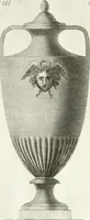 Picture 26 of 74 from Manuale di varj ornamenti componenti la serie de' vasj antichi : si' di marmo che di bronzo esistenti in Roma e fuori (1821), leaf 72