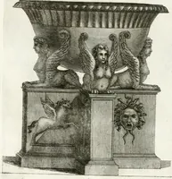 An illustration from Manuale di varj ornamenti componenti la serie de' vasj antichi : si' di marmo che di bronzo esistenti in Roma e fuori (1821)