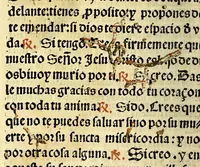 Picture 17 of 17 from Manuale sacramentoru[m]. : Nouiter emendatuz cuz quibusdaz congrue in eo additis secu[n]dum consuetudine[m] alme ecclesie Hispalensis (1547), leaf 196