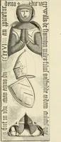 An illustration from A manual for the study of the sepulchral slabs and crosses of the middle ages (1849)