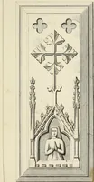 An illustration from A manual for the study of the sepulchral slabs and crosses of the middle ages (1849)