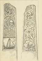 An illustration from A manual for the study of the sepulchral slabs and crosses of the middle ages (1849)
