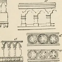 An illustration from Manual of ecclesiastical architecture. Comprising a study of its various styles, the chronological arrangements of its elements, and its relation to Christian worship (1897)