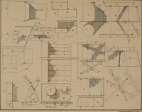 An illustration from A manual of elementary geometrical drawing, involving three dimensions. Designed for use in high schools, academies, engineering schools, etc.: and for the self-instruction of inventors, artisans, etc. ... In five divisions .. (1868)