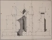 An illustration from A manual of elementary geometrical drawing, involving three dimensions. Designed for use in high schools, academies, engineering schools, etc. : and for the self-instruction of inventors,artizans, etc. ... In five divisions .. (1867)