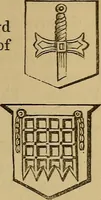 An illustration from The manual of heraldry : being a concise description of the several terms used, and containing a dictionary of every designation in the science. Illustrated by four hundred engravings on wood (1800)