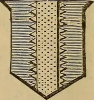 An illustration from The manual of heraldry : being a concise description of the several terms used, and containing a dictionary of every designation in the science. Illustrated by four hundred engravings on wood (1800)