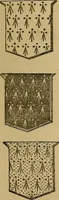 An illustration from The manual of heraldry : being a concise description of the several terms used, and containing a dictionary of every designation in the science. Illustrated by four hundred engravings on wood (1800)