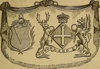 An illustration from The manual of heraldry : being a concise description of the several terms used, and containing a dictionary of every designation in the science. Illustrated by four hundred engravings on wood (1800)
