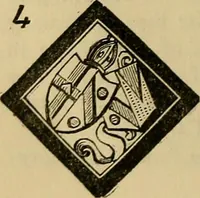 An illustration from The manual of heraldry : being a concise description of the several terms used, and containing a dictionary of every designation in the science. Illustrated by four hundred engravings on wood (1800)
