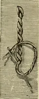 An illustration from Manual of needlework. Teaching how to do Kensington, applique, cretonne, roman, cross-stitch, outline and other embroideries .. (1883)