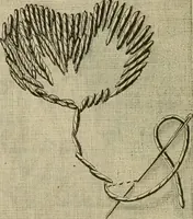 An illustration from Manual of needlework. Teaching how to do Kensington, applique, cretonne, roman, cross-stitch, outline and other embroideries .. (1883)